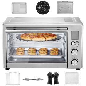 13-IN-1 Air Fryer Toaster Oven, 28L/29.6Qt Convection Oven, 1800W 2-Tier Toaster Ovens Countertop Combo with Wire Racks, Pizza Pan, Gloves